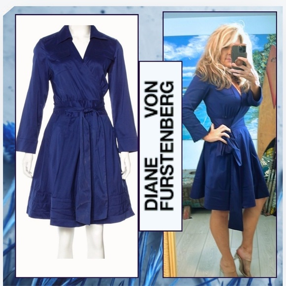Diane Von Furstenberg, Rosina Wrap Dress, Excellent Condition, Size 8 - Picture 1 of 11